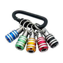 5PC Keychain Connecting Rod Set 1/4 Inch Hex Handle Screwdriver Bit Br