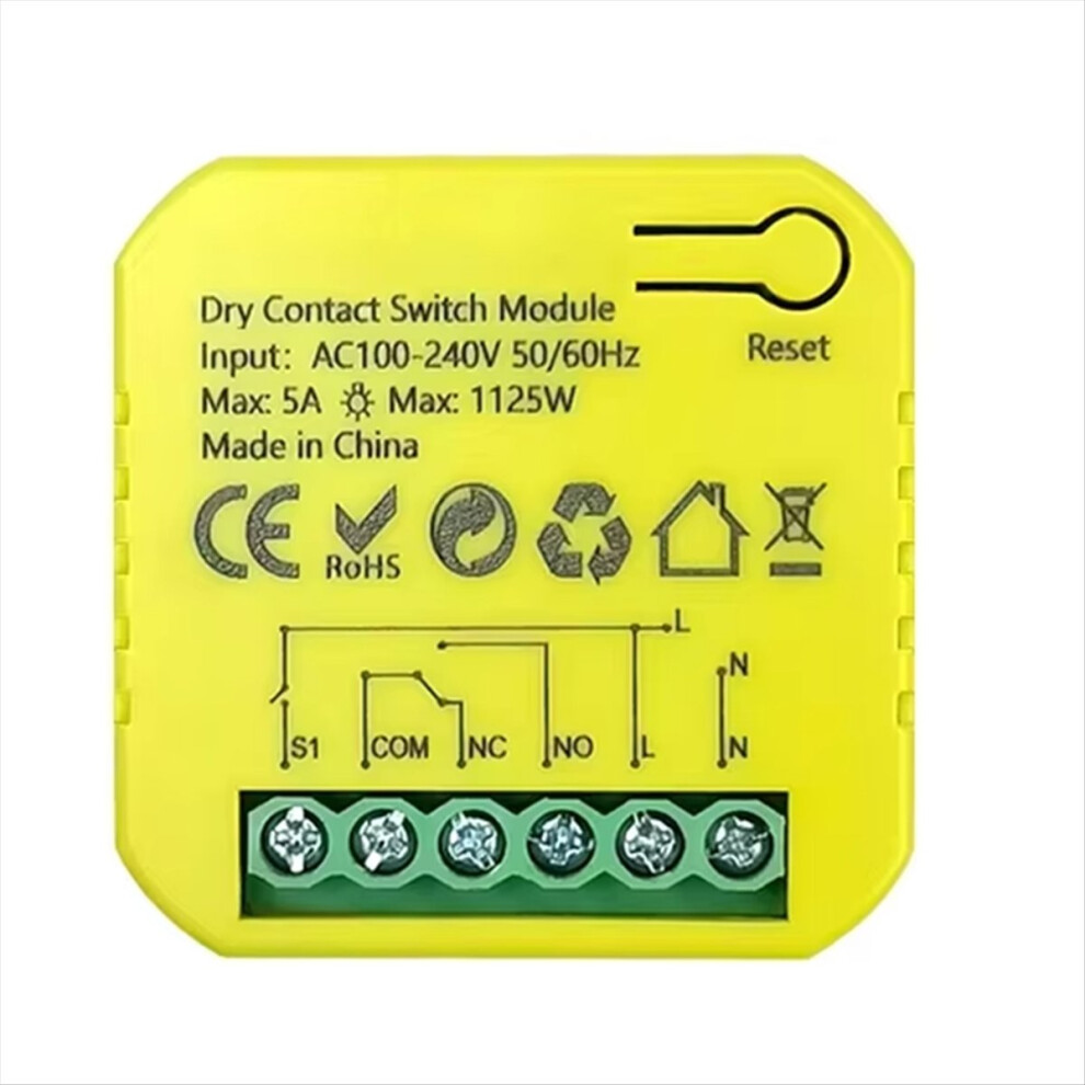 Photos - Other Electrical Equipment Tuya Smart ZigBee Dry Contact Switch Relay 5A App Remote Control Timin