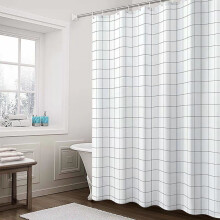 Cortina de ducha interior, moderna, con diseño impermeable y resistente a la corrosión, con ojales metálicos y sin olor, ideal para el baño.