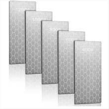 5 PCS Diamond Sharpening Stone, Double-Sided Plate Honing Stones with