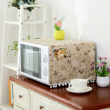Microwave, Microwave Accessories Dustproof Cover, Microwave Oven Cover, Dustproof Cover, Home Decoration, Microwave AntiOil Cloth, Grey Dandelion