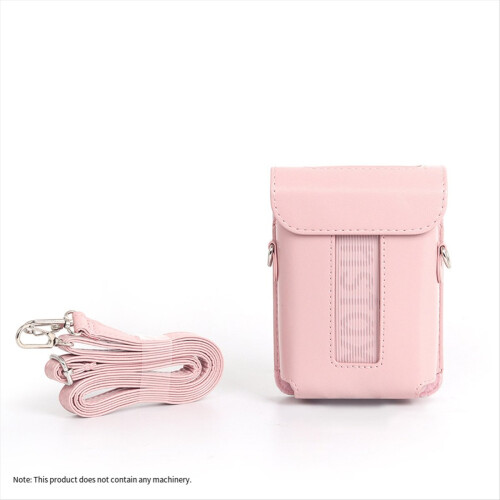 For Mini Link 3 PU Leather Printer Carrying Case Retro Shockproof Stor 2