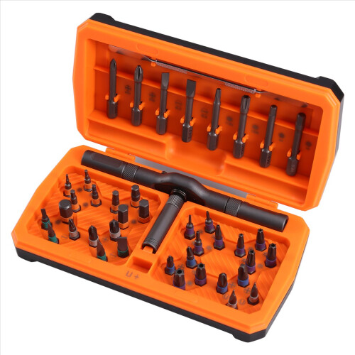Magnetic Ratchet Screwdriver Set, Bits, Non-Slip Handle, Repair Tool K 2