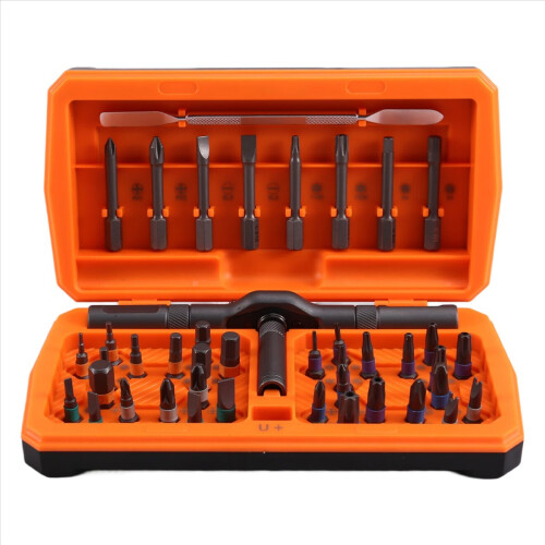 Magnetic Ratchet Screwdriver Set, Bits, Non-Slip Handle, Repair Tool K 1
