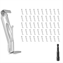 20 Pcs 5 Inch Heavy-Duty Gutter Hangers, Rain Hangers with A Pre Inser