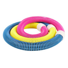 Weighted hula hoop for adults, exercise hoop for indoor and outdoor use, multifunctional, collapsible, waist fitness rings for men and women