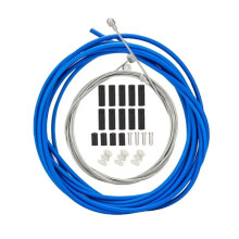 Brake cable mountain bike bicycle brake cable bicycle speed cable fixed gear shifter gear brake cable set core inner wire bicycle accessories (Blue)