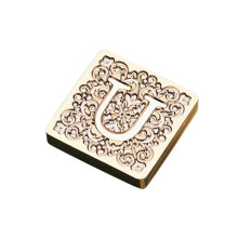 Messingkopf-Wachssiegelstempel, Buchstaben-Serie,-Buchstabe U