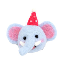 Tierbrosche Wollfilz-Sets Nadelfilz-Sets-Elefant
