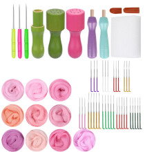 7/9/10 Color Craft Wollfilz-Set,-Rosa Serie 10 Farbe