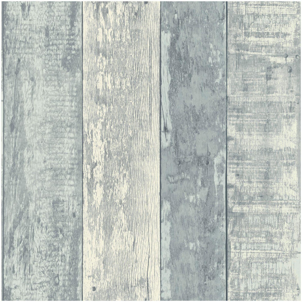 Fine Decor Rustic Wood Stripe Wallpaper Paste The Paper Washable Modern Wooden Panel Plank Blue
