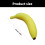 Packung mit 6 künstlichen Bananen, Modell mit realistischer 3