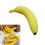 Packung mit 6 künstlichen Bananen, Modell mit realistischer 2