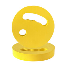 Water Exercise Discs, 2 x Eva Aqua Training Discs, Floating Design, Ergonomic Grip, Yellow