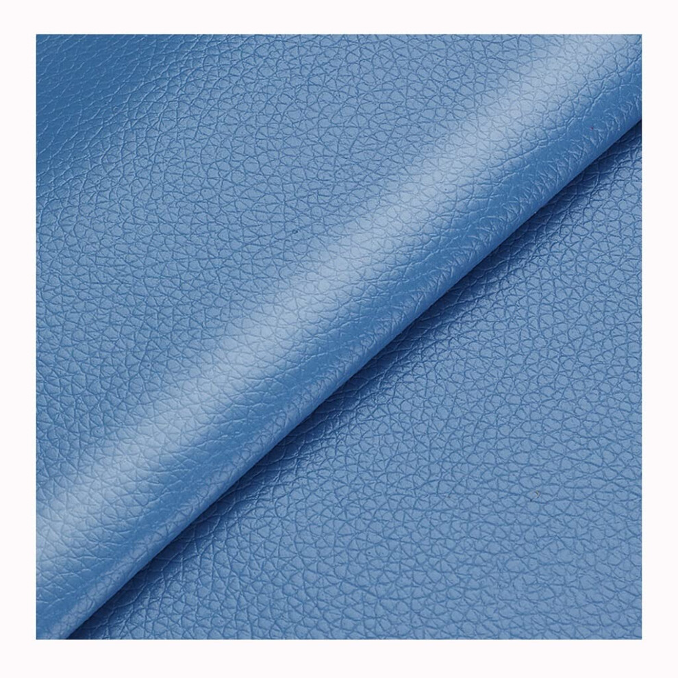Leather Patch 50X137cm Self Adhesive Waterproof Pu Leather Tape For Sofa Couch Car Seat Navy Black/Blue 9119770539137
