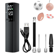 Electric Air Pump with Digital Display , Fast and Multifunctional Inflator for Basketball, Football, Volleyball and Swimming Hoops