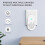 US Plug,Wireless Doorbell Chime Kit,Door Bell,Adjustable 4 Volume,Door 3