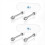 2PCS Wall Mount Skateboard Display Stand Indoor Floating Storage Holde 2
