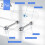 2PCS Wall Mount Skateboard Display Stand Indoor Floating Storage Holde 6