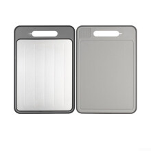 Thawing tray made of aluminum alloy for quick thawing and preparation of food, easy to clean and store (gray) Gray