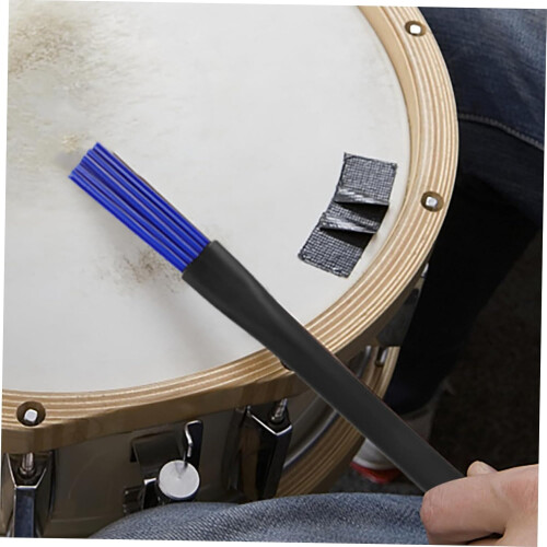 2 Pack Retractable Drum Brushes with Comfortable Plastic Handles for Beginners and Professionals 2