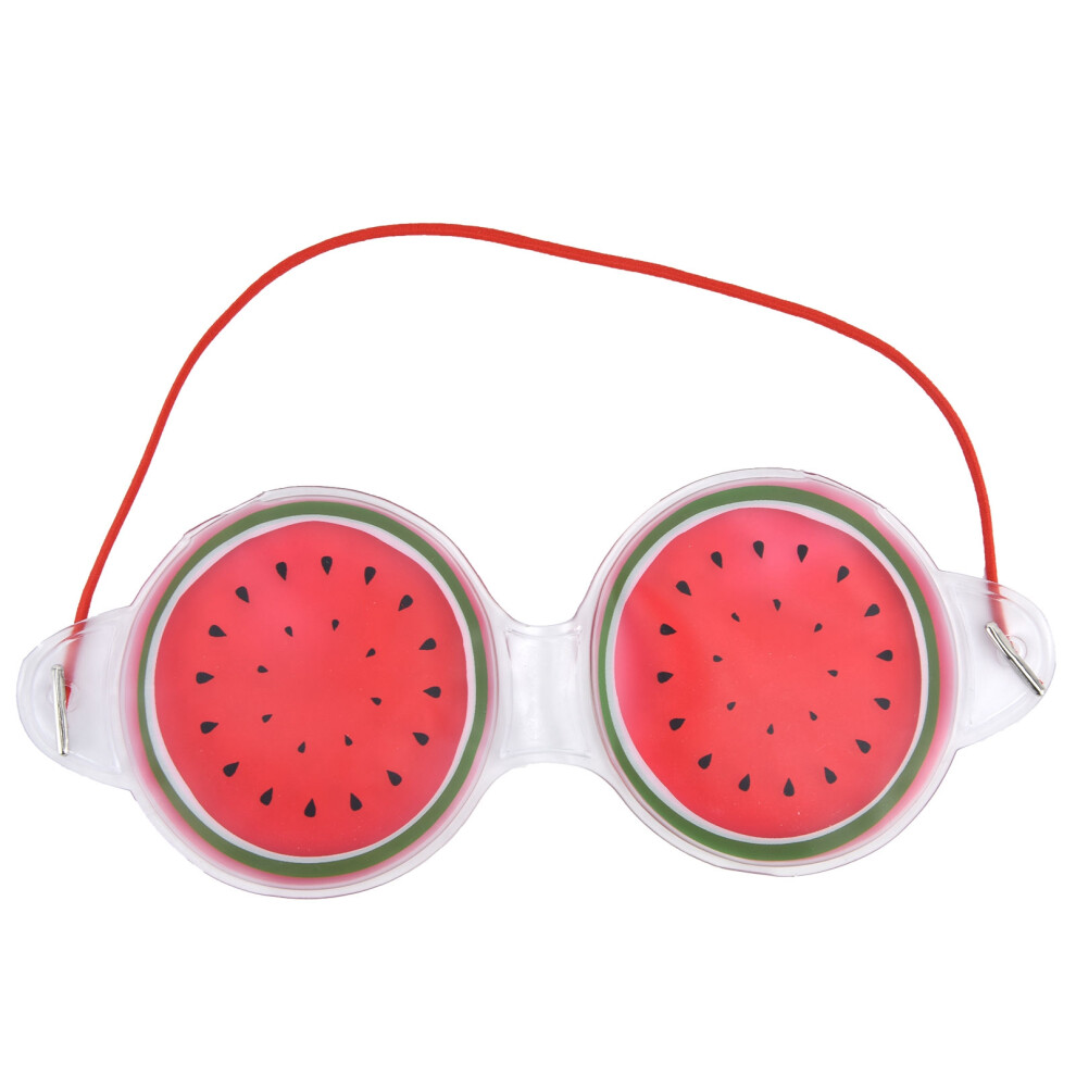 Dark Therapeutic Eye Mask For Puffiness And Circles Cute Cartoon Fruit Pattern Design Reusable Cold Hot Gel Eye Compress To Relieve Fatigue Improve Sl