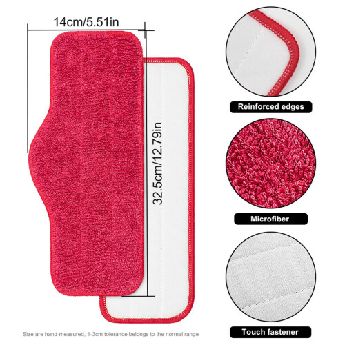Tampon de vadrouille en microfibre lavable et réutilisable, 5 2