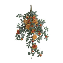 Aranjamente florale reutilizabile pentru nunți, cu flori artificiale, ghirlandă de mătase cu trandafiri, pentru decorațiuni versatile pentru