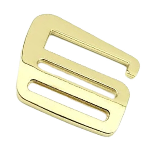 Adjustable Slide Buckles Hook Waved Buckles Hardware-Light Gold