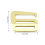 Adjustable Slide Buckles Hook Waved Buckles Hardware-Light Gold 5
