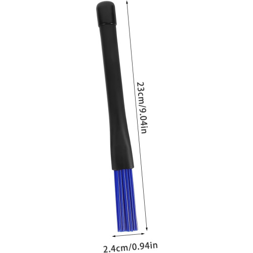 2pcs Retractable Drum Brushes with Plastic Handles for Jazz Beginners Comfortable Grip Blue 2