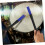 2pcs Retractable Drum Brushes with Plastic Handles for Jazz Beginners Comfortable Grip Blue 2