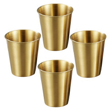 Pack Of 4 Drinking Cups Stainless Steel Kids Cups Durable-260ml