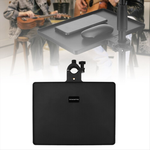 Microphone Stand Tray Holder Clamp-on Rack Ideal for Live Streaming Re 2