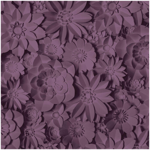 Fine Decor Fine Decor Dimensions Floral Purple Wallpaper Washable Peelable Paste The Paper