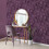 Fine Decor Fine Decor Dimensions Floral Purple Wallpaper Washable Peelable Paste The Paper 3