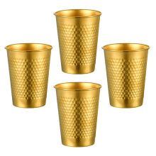 4pcs Stainless Steel Tumblers Set Stackable Beer Cup for-260ml