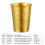 4pcs Stainless Steel Tumblers Set Stackable Beer Cup for-260ml 3