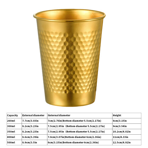 4pcs Stainless Steel Tumblers Set Stackable Beer Cup for-260ml 2