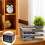 Wooden Coffee Filter Holder with Glass Window Storage Container for Kitchen Organization 2