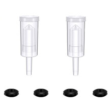 Transparent Fermentation Airlock, Check Valve, 2 x Plastic Fermentation Tubes with Stopper