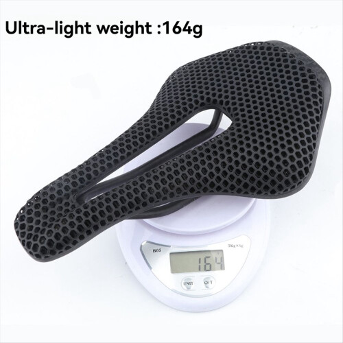 3D Printed Bicycle Saddle Ultralight Carbon Fiber Hollow Comfortable B 2