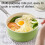 Ceramic Milk Pan NonStick Long Handle Even Heating Saucepan for Home Cooking 2