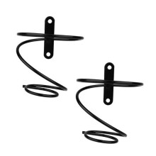 2pcs Wall Mounted Wine Rack Metal Single Bottle Holder with Screws for Home Bar Restaurant Display