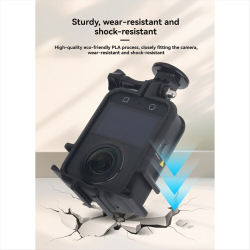 For 360 Frame Cage with Cold Shoe Extension Protective Housing Case fo 2