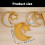 Plateau décoratif en forme de lune et d'étoiles,-Style 1 4