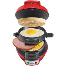 Commercial burger press machine, dual sandwich maker with removable nonstick coating, ready in 5 minutes