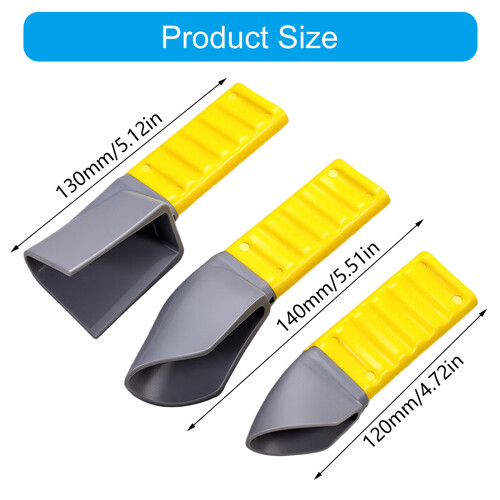 Pack of 3 Versatile Corner Caulking Scraper Tool with TPU Blade 2