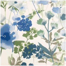 Lansfield Countryside Floral Blue Wallpaper Paste The Paper Heavyweight