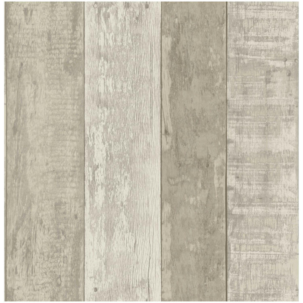 Fine Decor Rustic Wood Stripe Natural Wallpaper Paste The Paper Washable Wooden Plank Panel